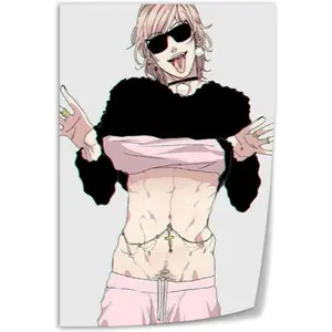 UBVFDLCA Gay Anime Yarichin Bitch Club, Ayato Yuri Art Poster65 Canvas Art Wall Poster Printing Office Bedroom Aesthetic Poster Living Room 16x24inch(40x60cm) Unframe-style