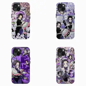 Demon Slayer Shinobu Kouchou Phone Case Protection, Shockproof For IPhone 17-12, Pro Max, Pro Plus, and Samsung S25 24 23 Safety Case