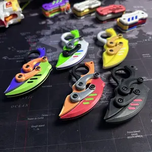 Slide Fidget Toy, Fidget Slider, 1 Count 3D Printed Finger Rotating Flip Toy, Stress Relief Toy for Adults, Perfect ASMR Tool to Relieve ADHD