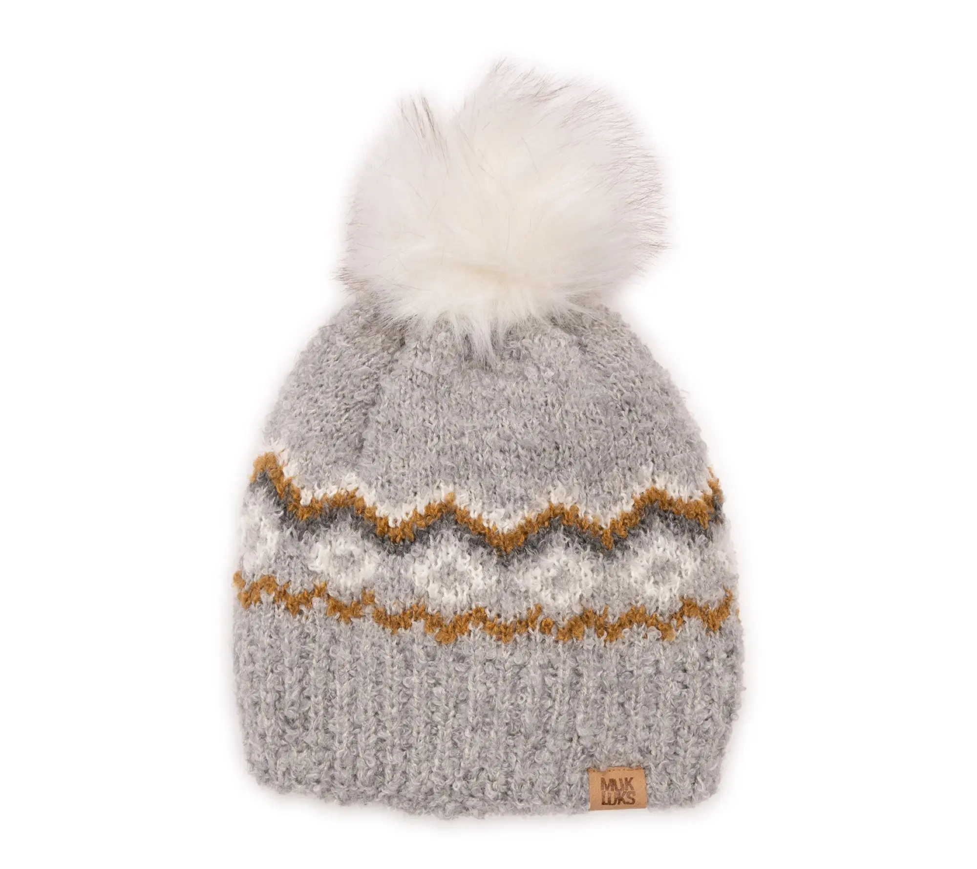 MUK LUKS Women's Boucle Patterned Hat
