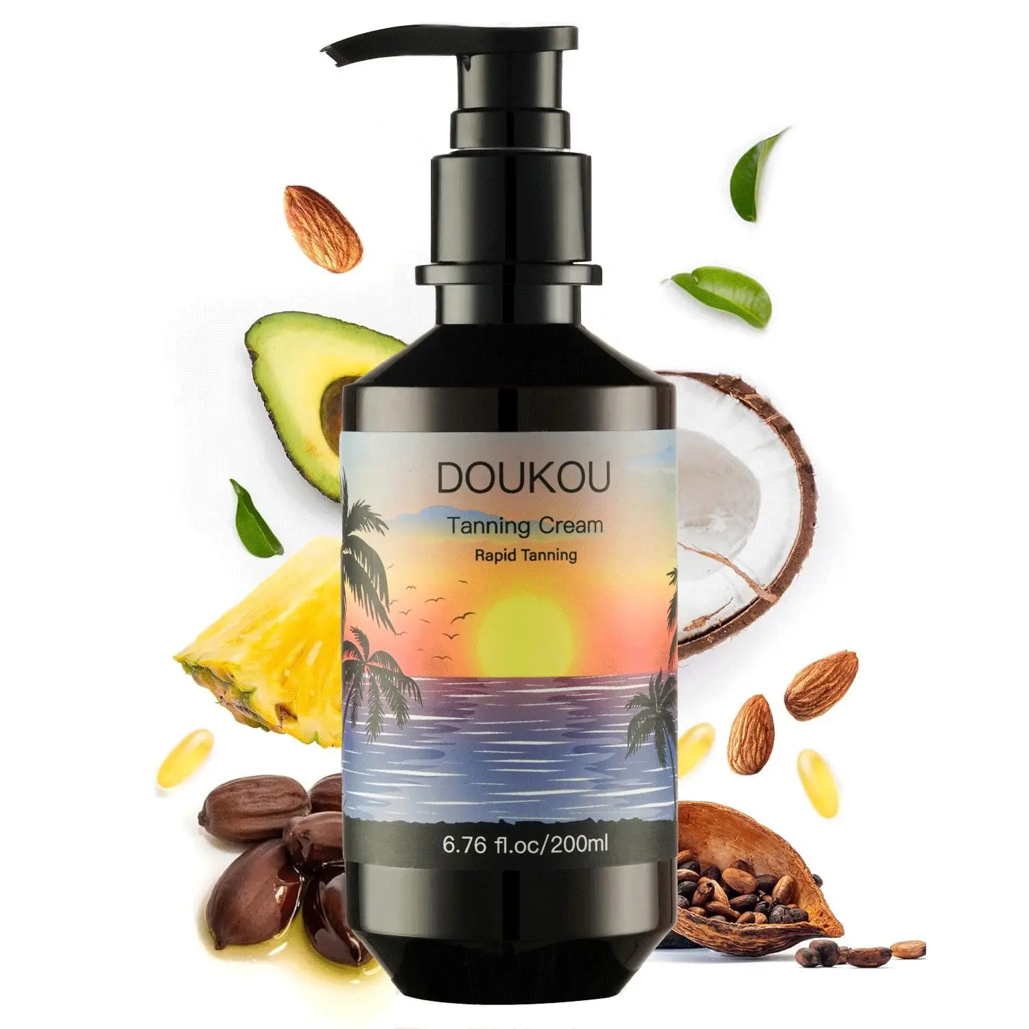 Self Tanner Lotion, Tanning Lotion, Tanner cream, Self Tanning Lotion for Body sunless Tanners, Dark Body Tanning Lotion, Tanning without Sun, Non-Streaking Natural Looking Self Tanner, Bronzing Body Moisturizer for Indoor & Outdoor Use 6.76 oz, 200ml