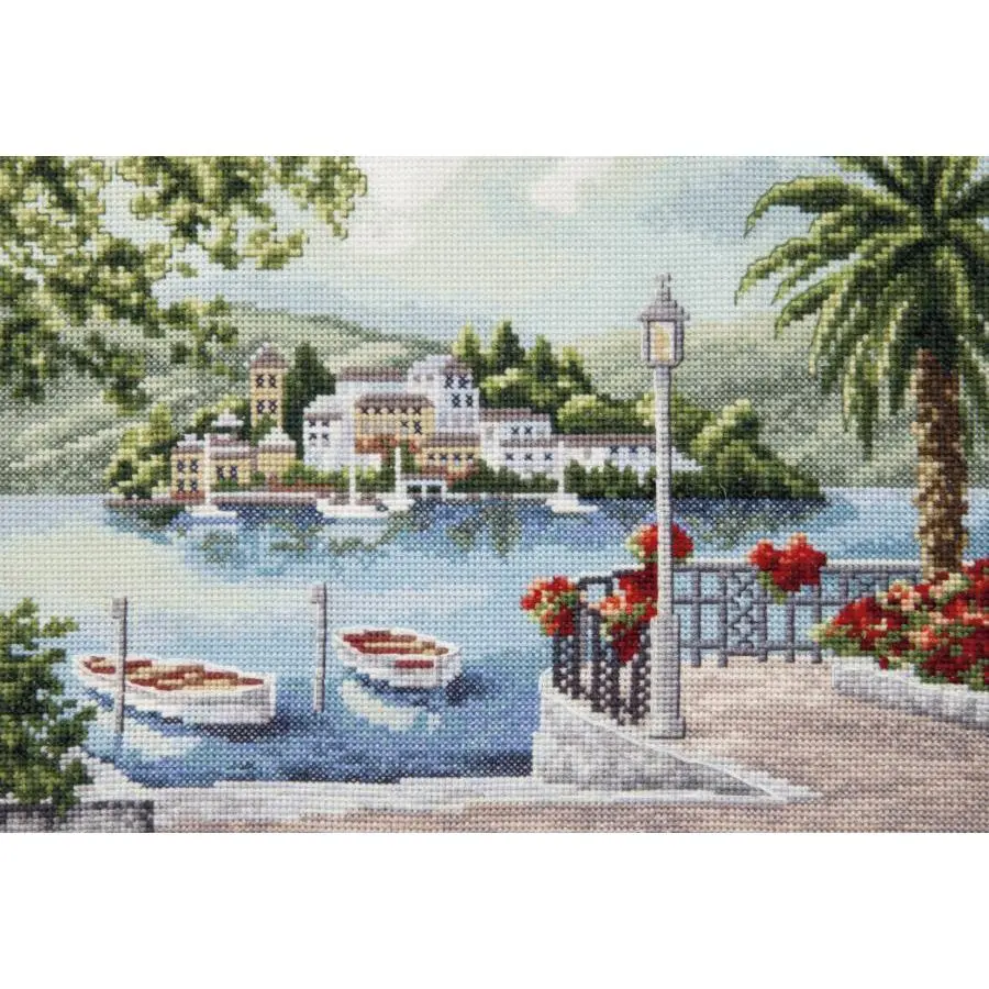 Paradise Island Counted Cross Stitch Kit by Charivna Mit M-519C
