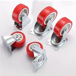 1.5 Inch Furniture Casters with Swivel Wheels, Perfect for Platform Carts and Furniture Accessories, Durable Rolling Wheel Set