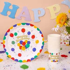 Birthday party balloon set European and American style graduation season disposable tableware for children