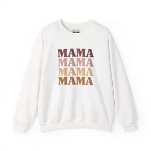 Mama Retro Stack Sweatshirt – Vintage Mom Crewneck, Mother's Day Gift