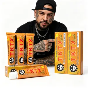 TKTX Gold Numbing Cream Tattoo Professional 10g - Fast-Acting Long-Lasting Topical Anesthetic with 40% Natural Ingredients, Pain Relief for Tattoo, Microneedling, Laser & Permanent Makeup