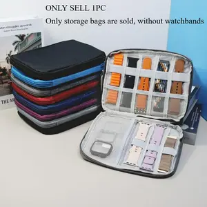 Watch Band Organizer Case, 1 Count Portable Travel Watch Band Storage Bag with Zipper, Organizing Watchband Holder Case for Indoor & Outdoor, Watch Bracelet