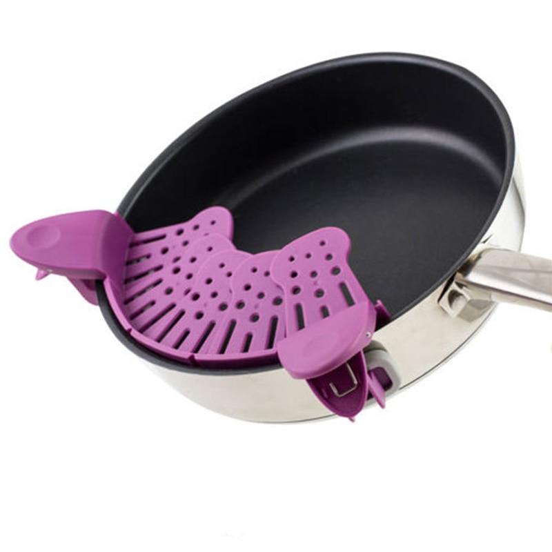 Universal Silicone Clip-on Pan Pot Strainer Anti-spill Pasta Pot Strainer Food Grade Rice Fruit Colander Strainer Kitchen Gadgets Universal Silicone Clip-on Pan Pot Strainer Anti-spill Pasta Pot Strainer Food Grade Rice Fruit Colander Strainer Kitchen Gadgets
