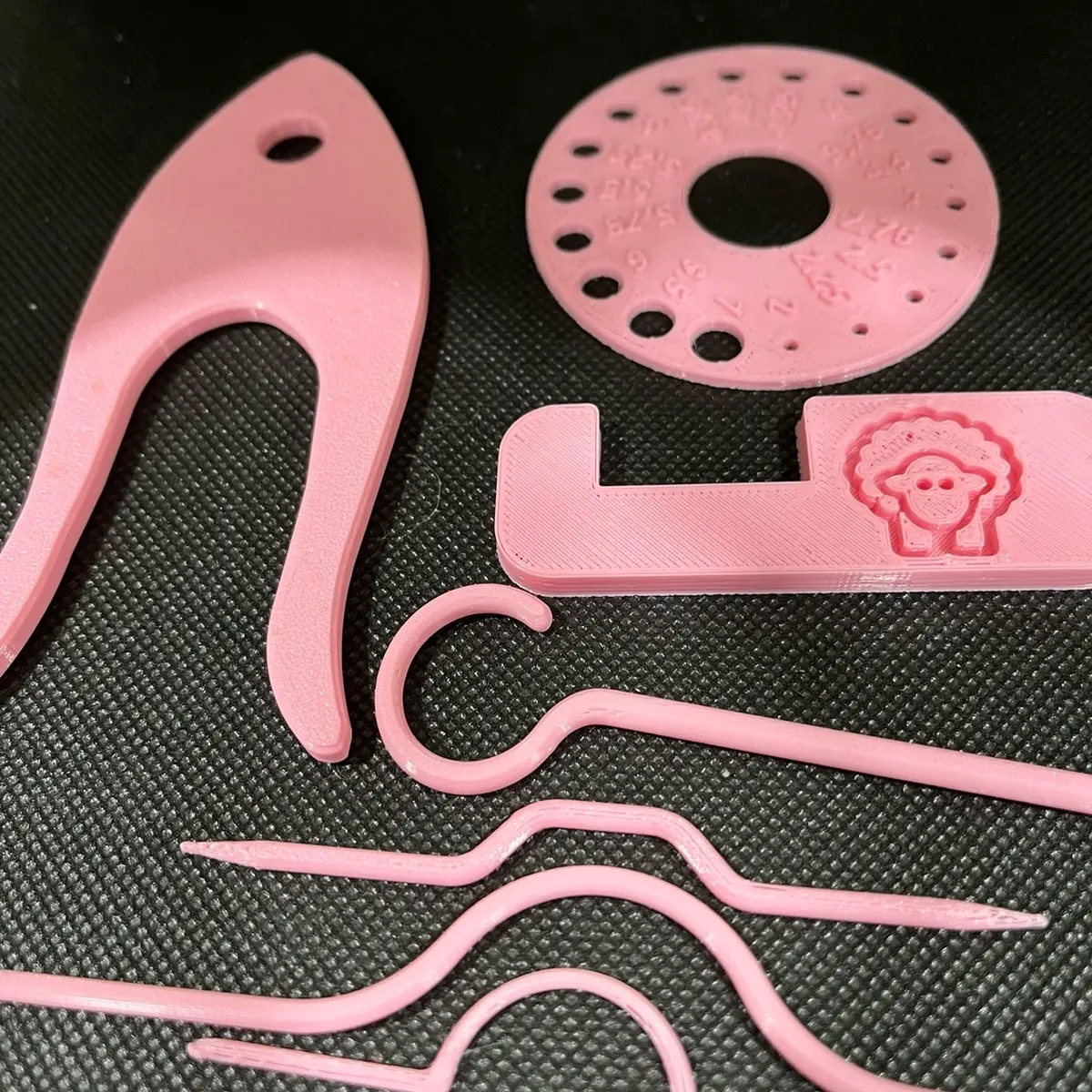 Pink Yarn Craft Tools