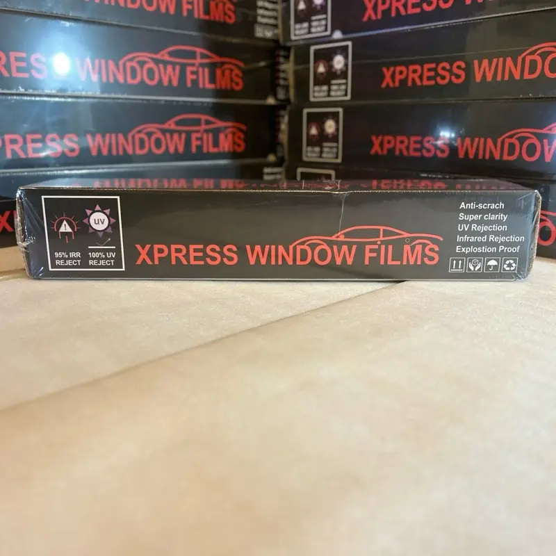 XPRESS WINDOW FILMS 24" x 100 Ft Roll 5% 2 Ply Window Tint NANO CARBON Anti-Scratch Super Clarity UV Rejection Infrared Rejection Explosion Proof