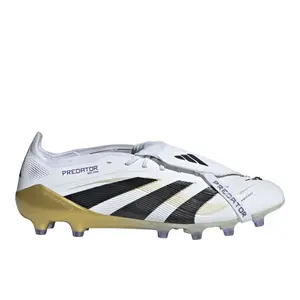 adidas Mens Predator Elite Fold-Over Tongue Artificial Grass Soccer Cleats  - White