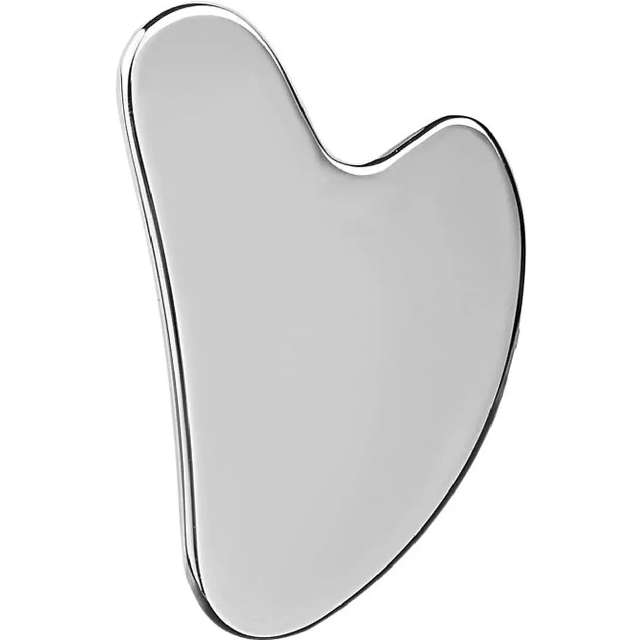 Stainless Steel Gua Sha Facial Tools Guasha for Face Metal Gua Sha Tighten Skin Massage Guasha Beauty Tool for Body Eyes Neck Massager with Travel Pouch Skin Care Gifts (Silver)