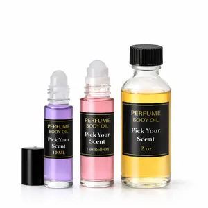 Luxury Perfume Oil Long Lasting Fragrance Roll-On 10ml 30ml or 60ml Choose Your Scent Body Oils Alcohol-Free Formula for Men & Women