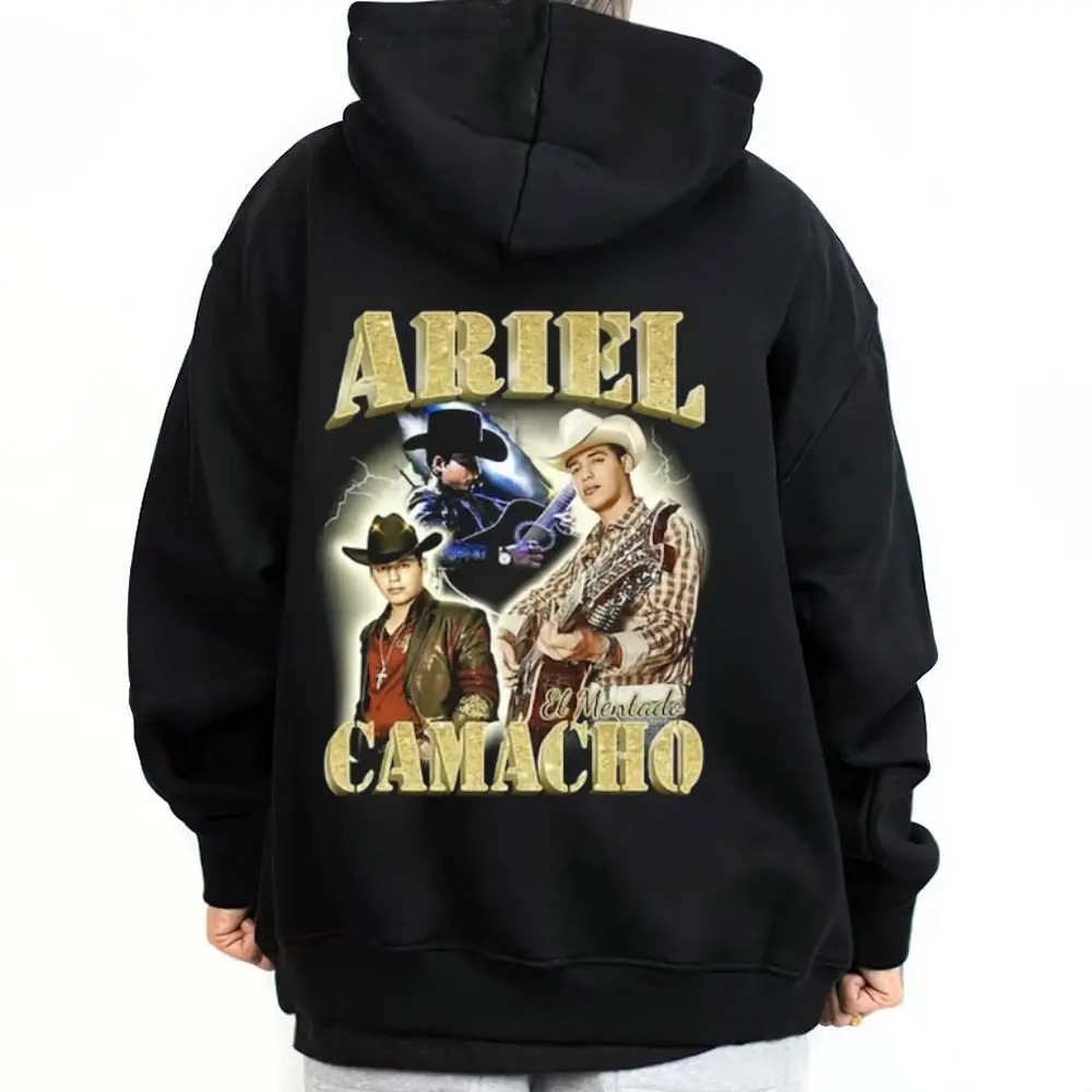 Unisex Ariel Camacho 03 Oversize Hoodie Sweatshirt - Menswear, Cotton-Polyester Comfortable Fabric, Chicano Streetwear, Mexican Style, Printed, Outdoor Wear, Mexico Singer-Inspired Cholo Clothing