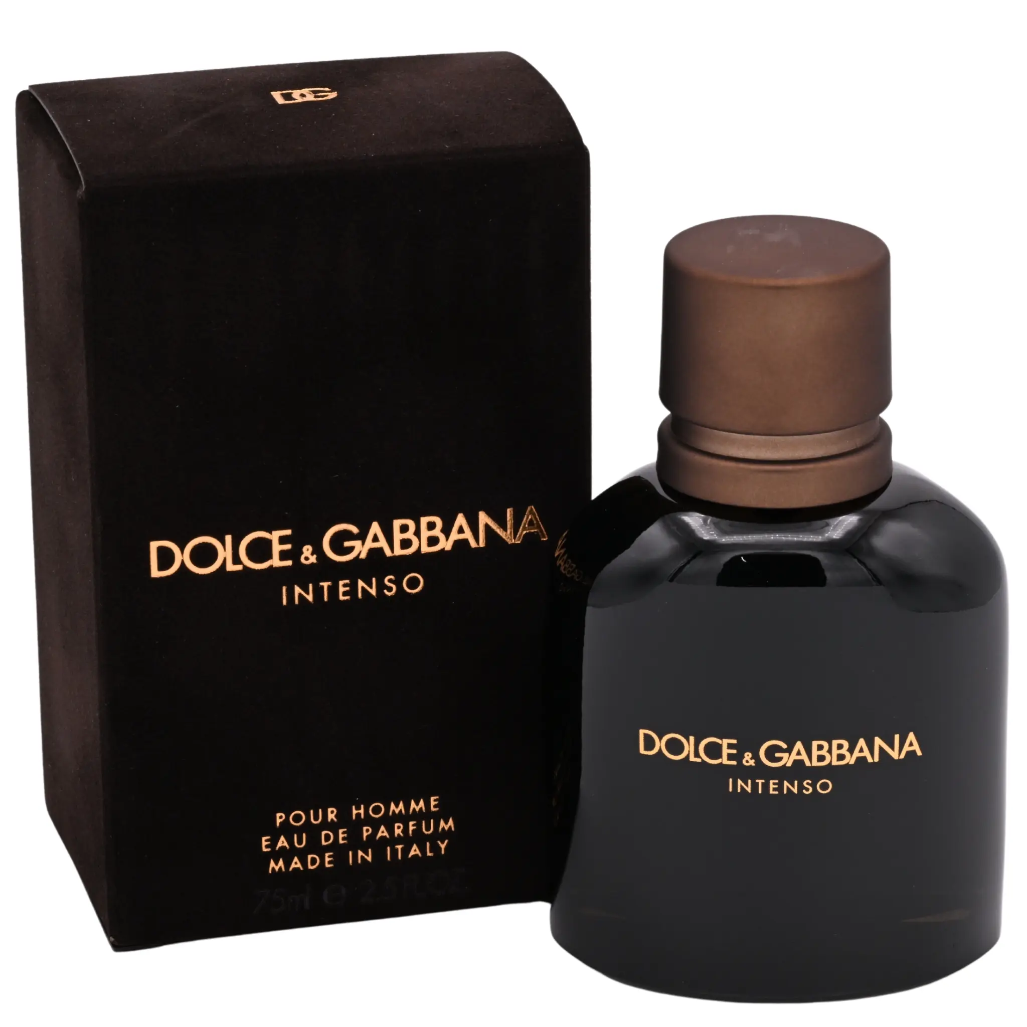 DOLCE & GABBANA Pour Homme Intenso, Woody Aromatic EDP Spray for Men with Basil & Marigold, Lavender, and Sandalwood Notes, 2.5 fl oz