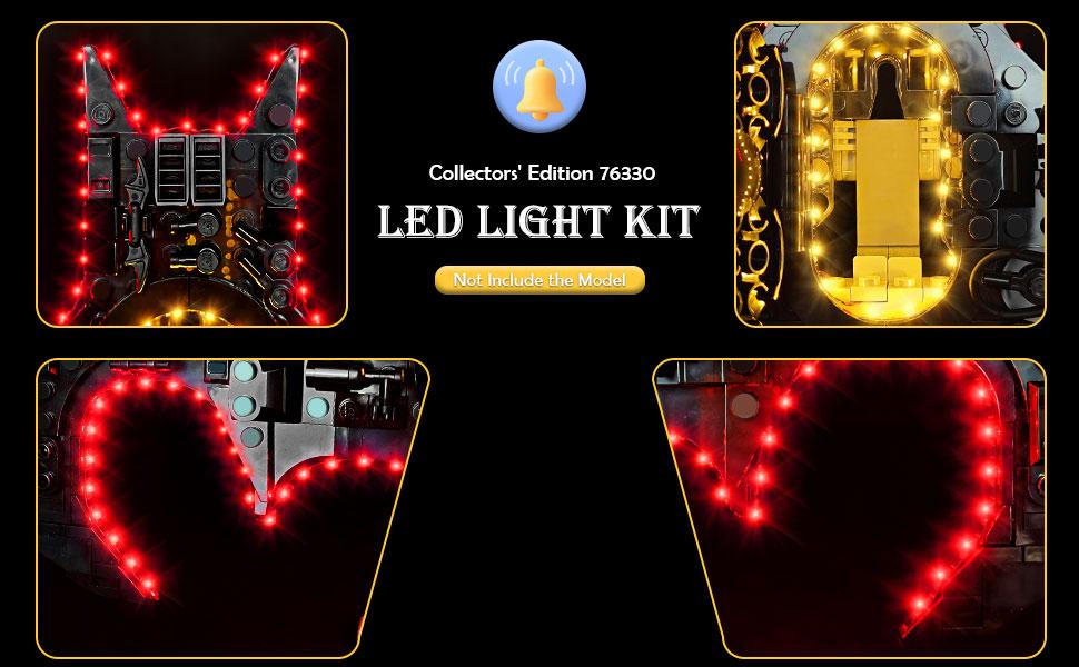 LYBMTWF LED Lighting Kit for Set 76330 — DIY Light Kit for Building Block Modelt (Model Not Included) outdoorfun