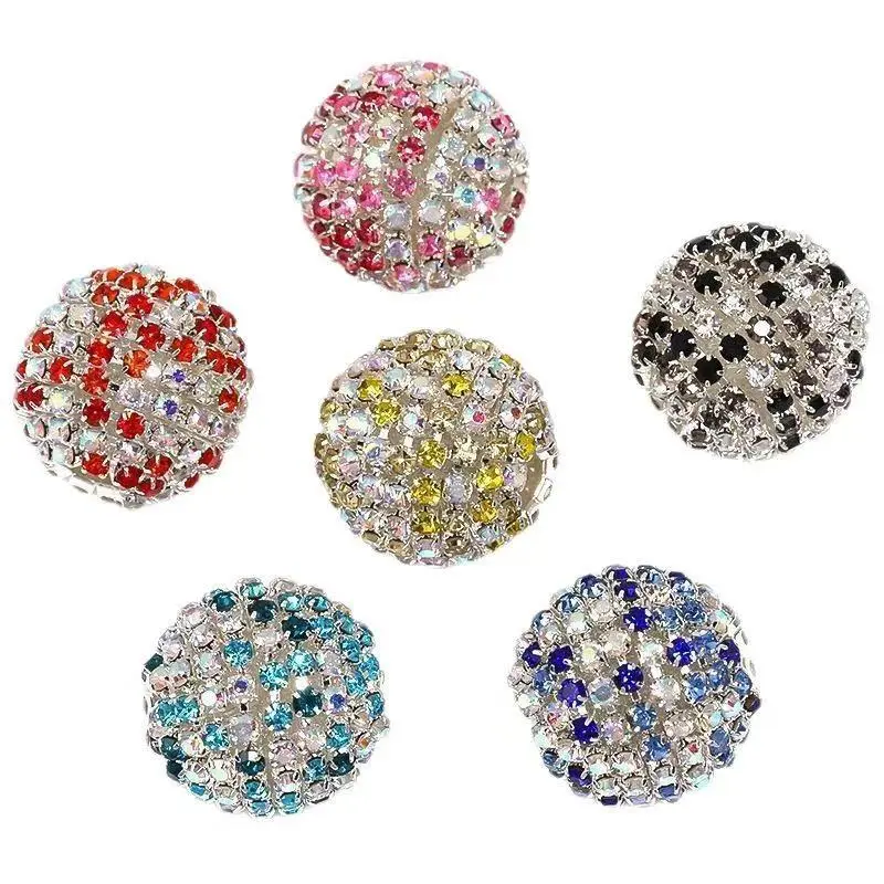 10PCS Rhinestone Beads Set, Beaded Pens DIY Charms, Sparkling Crystal Heart Focal Beads for Jewelry Making, Crafting & Personalized Gift Decoration Supplies