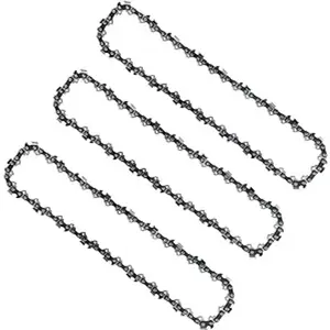 3PC 10 Inch Chainsaw Chains, Replacement Chain for WORX WG309,10'' Chain for Sun Joe SWJ803E SWJ807E - 3/8'' .050'' 40 Drive Links