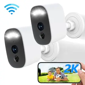 【JOOAN 2.5K WiFi Wireless Outdoor Security Camera】Indoor/Outdoor, Easy Magnetic Mount, Smart Garage 2.4G WiFi Security Camera – HD Video,  AI Human Detection, IP66 Waterproof, Color Night Vision, Two-Way Audio, Smartphone Control Lens, Easy Installation