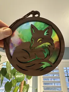 Fox Suncatcher for Sunny Window