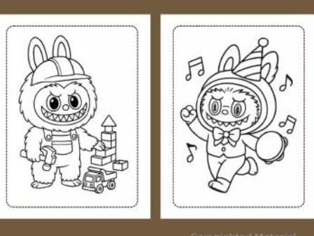 Labubu's Big Book of Cute Chaos: A Whimsical Coloring Adventure for Kids Teens & Everyone Who Loves Kawaii Creatures 60+ Adorable Pages of Fun Joy for Boys Girls & Labubu Fans of All Ages by Muhammed Salim