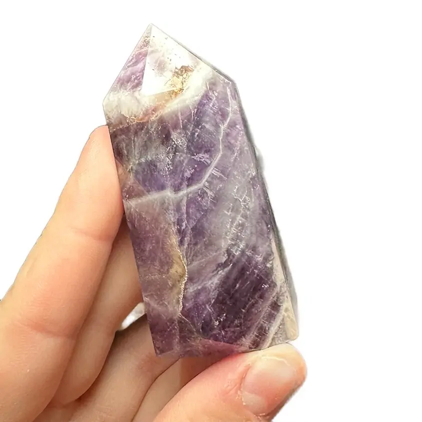 Chevron Amethyst Tower - A Unique Gemstone Tower crystals geode crystal rainbow stunning heal fluorite mineral