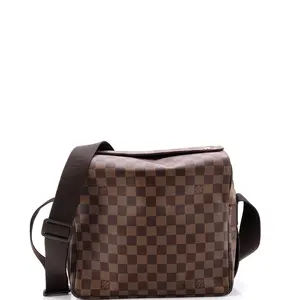 Pre-owned Louis Vuitton material Messenger Bags Naviglio Handbag Damier by Rebag