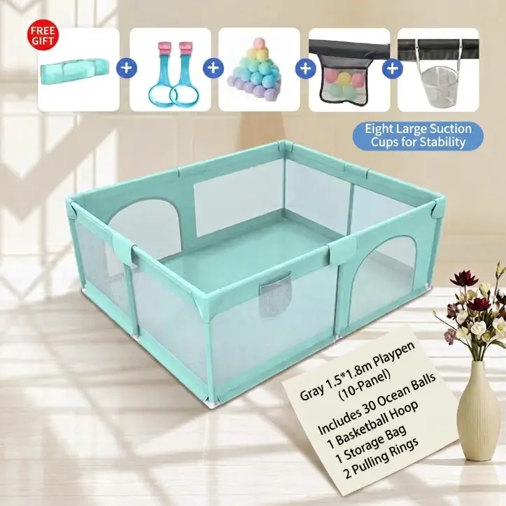 Baby playpens, thickened waterproof baby and toddler playpens, safety gate playpens, indoor activity center playpens. foldable