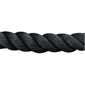 Sea Dog  0.37 in. x 10 ft. Twisted Nylon Dock Line, Black, Dock Mooring, Nylon Rope