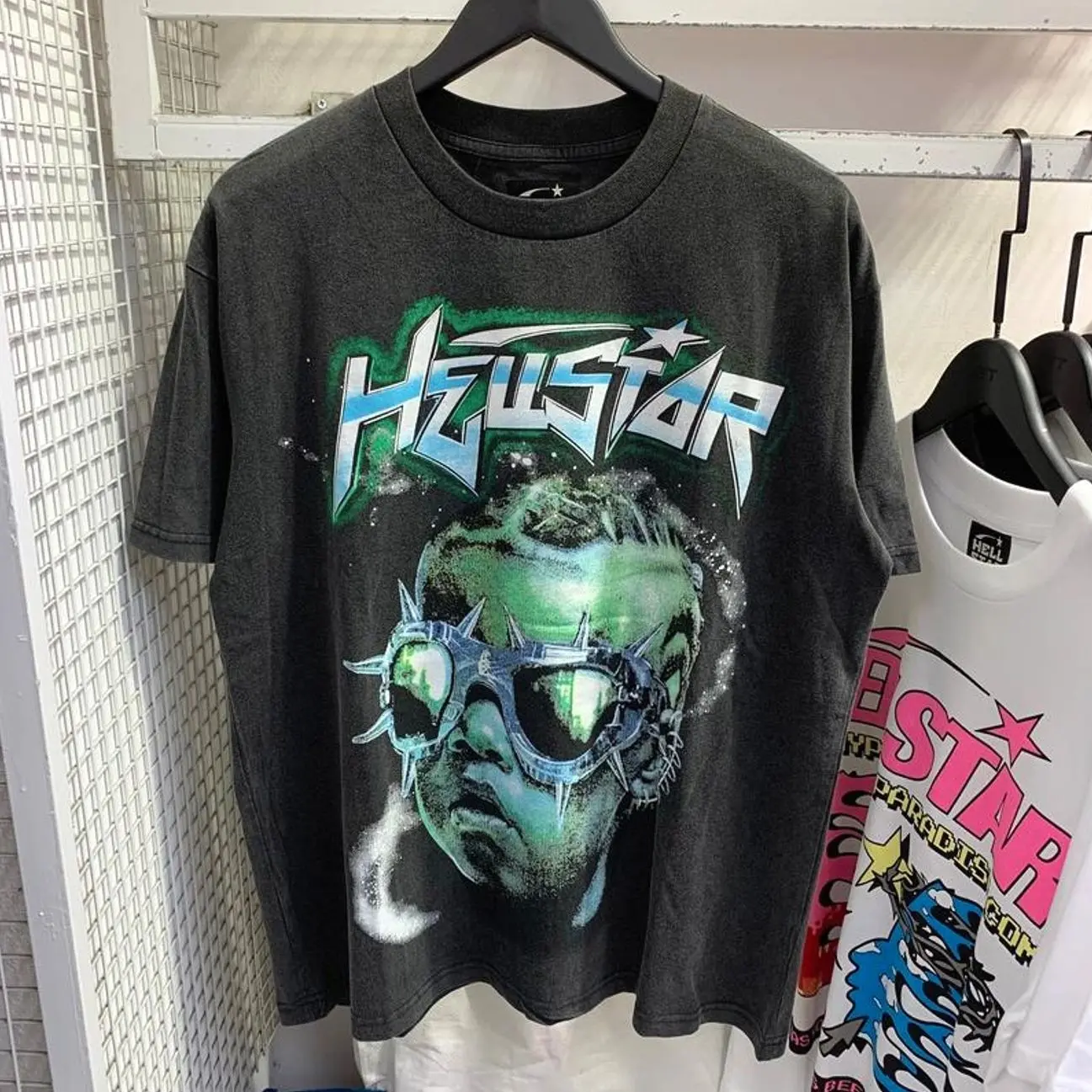 Hell-star Future Y2K Aesthetic T Shirt, Harajuku Tee, Goth Punk T-Shirt, Alternative Clothing, Y2k Graphic Shirt, Unisex Shirt, Cotton Shirt, Vintage Shirt, Crewneck Shirt, Streetwear, Oversized T-Shirt PRO