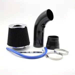 Performance Cold Air Intake Kit 76mm 3" Universal Car Modification Mushroom Filter with Aluminum Alloy Pipe - Boosts Horsepower & Throttle Response, Premium Car Replacement Parts, Sport Automotive Tuning Accessories