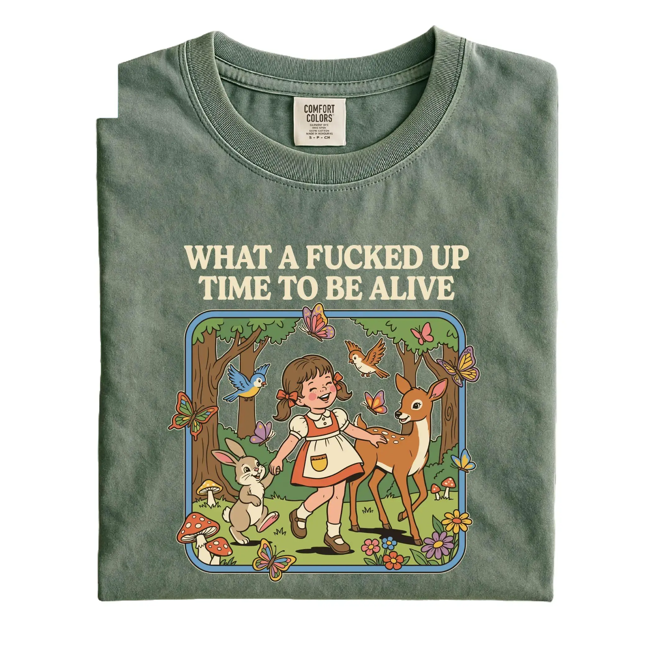Comfort Colors What a F*cked Up Time to Be Alive Shirt Adult Humor Funny Dark Humor Tee Sarcastic Unisex T-Shirt S-3XL Sizes