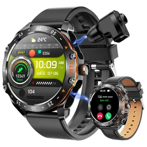 Smart Watch for Men with Earbuds, 2 in 1 Wireless Calling Smartwatch Can Answer & Make Calls, IP67 Waterproof, 100+ Sports Modes, Massive Dials, Practical Functions & Notification Alert, Compatible with iOS Android, Perfect Gifts