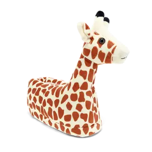 Gina the Giraffe Plush Animal Slippers - Adorable Giraffe Design with Non-Slip Sole & Memory Foam Footbed for Unmatched Comfort