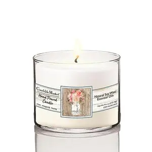 Courtside Market Thankful Circular Candle Glass - 9.6 oz.