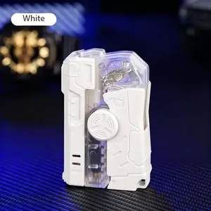 Fingertip Rotating Torch Lighter, Refillable Windproof Butane Lighter for Cooking(ButaneNot Included)