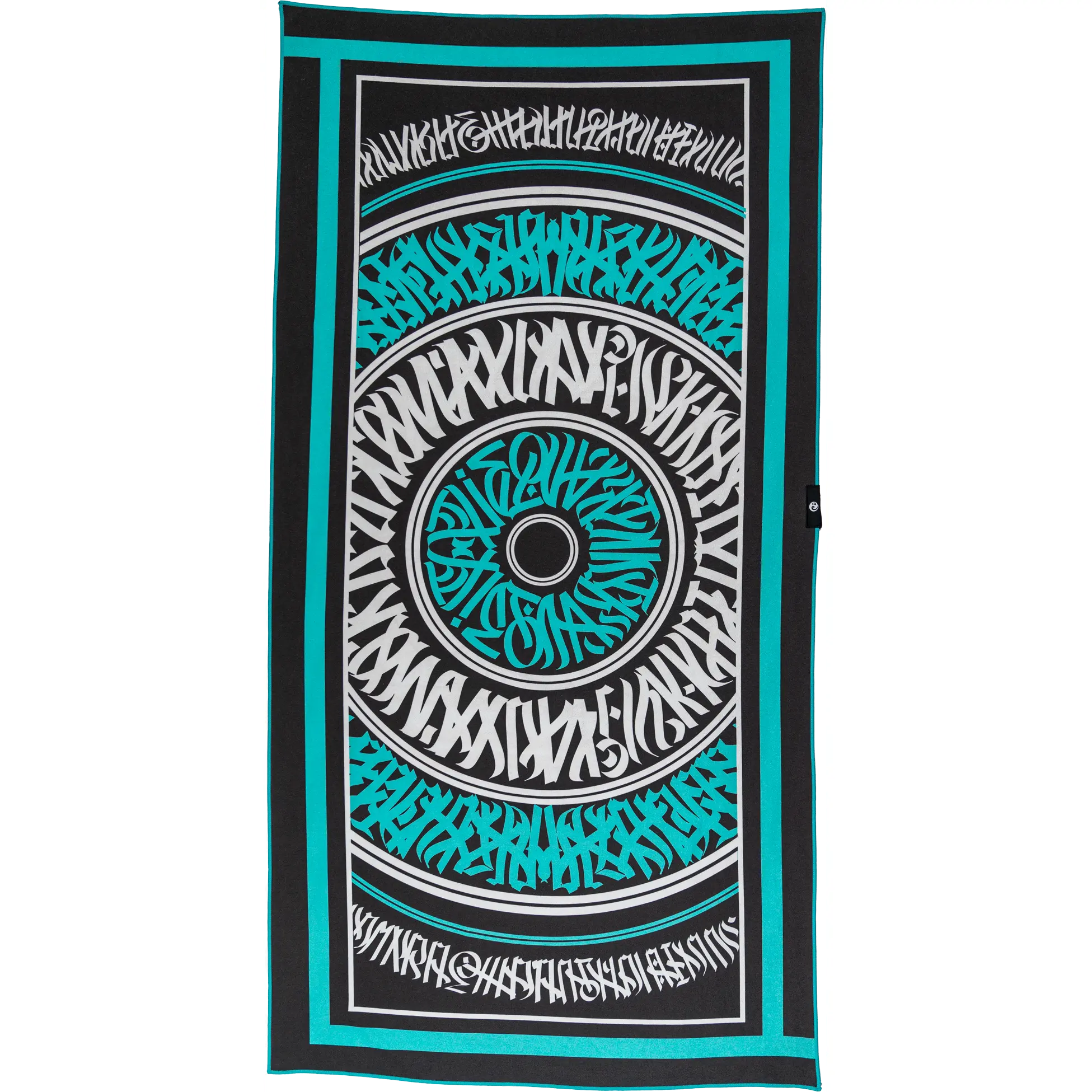 Beach Towel - Artist Designed, Quick Dry, Recycled, Sand Resistant, Lightweight, Soft Like a Bunny, Ultra Absorbent, Graffiti Design "What's Good"