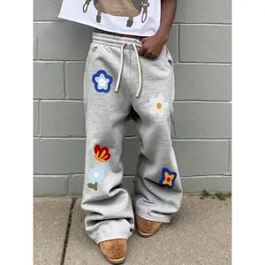 Men's Floral Print Drawstring Waist Pants, Casual Loose-Fitting Lantern Leg Trousers, Spring & Fall Fashion, Comfortable Daily Wear