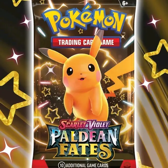 Pokmon Paldean Fates Scarlet & Violet New Premium Collectible TCG Booster  Pack - Highly Sought-After Non-