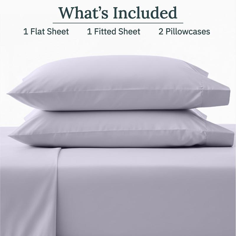Luxury  Sheet Set - 1000 Thread Count Sateen, Thick and    Sheets  Size, Deep Pockets, Durable Bedding - Lavender Grey