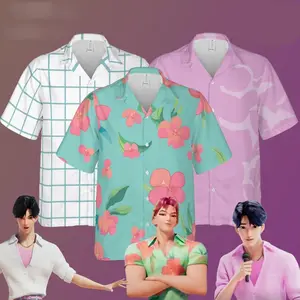 Kpop Inspired Demon Hawaiian Shirt, Abby Demon Hunter Inspired Hawaiian Youth Shirt, Abby Kids Cosplay Shirt, Jinu costume shirt, Abby Fan