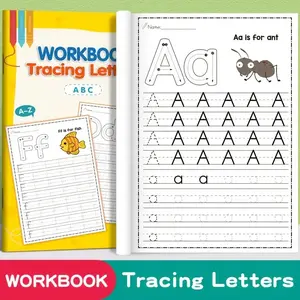 Alphabet Practice Book, Colorful Educational Handwriting Workbook, Tracing Preschool Books, Animal-Themed Learning Aid for Preschool & Kindergarten