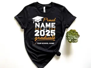 Proud Family TShirts, Group 2025 Grad Tees, Custom Graduation Shirt, Custom Family Graduation Shirts, Senior 2025 Family Matching T Shirt
