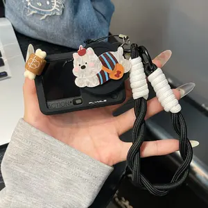 Luxury Cute Cartoon Silicone Camera Case, Handmade DIY Storage Bag, Tripod Holder, Compatible with Dji Pocket3 Action 3/4/5pro/6