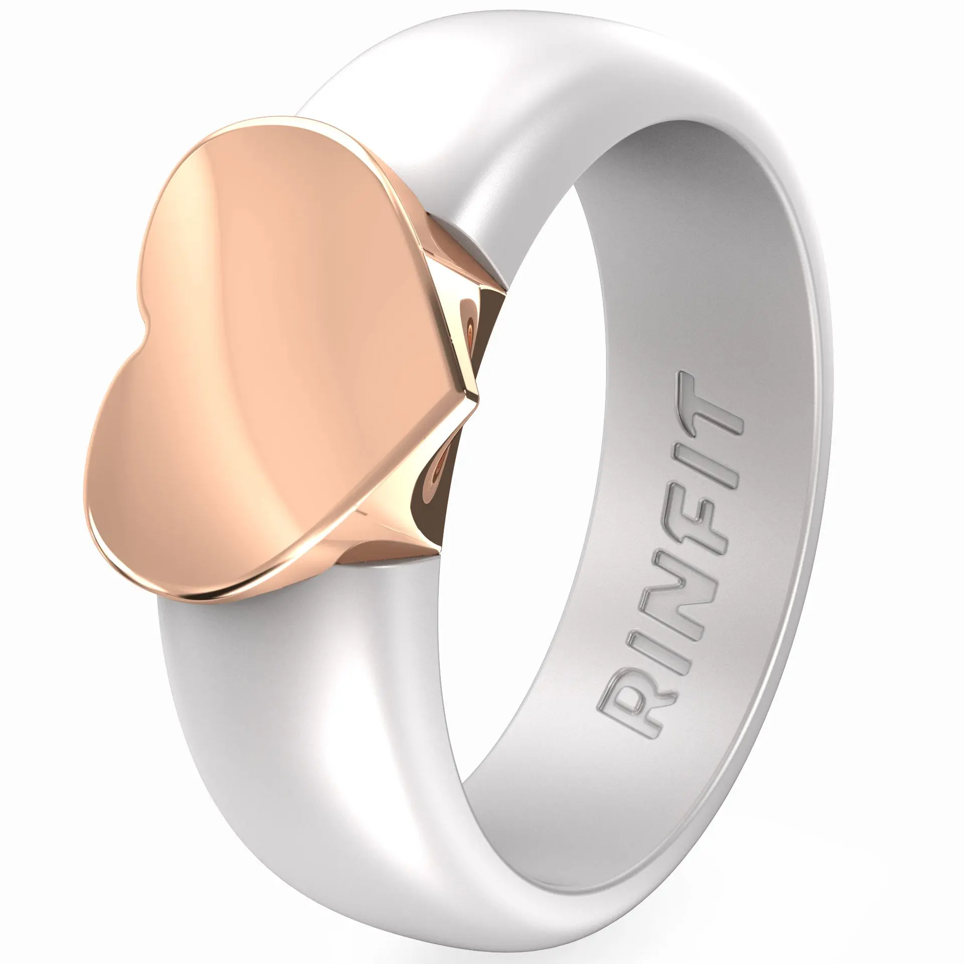 Pearl White & Light Rose Gold