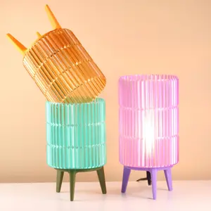Cotton Candy Table Lamp - Handcrafted Table Lamp with Dimmable Cord, Eco-Friendly Design,  for Bedrooms, Living Rooms, Offices & More