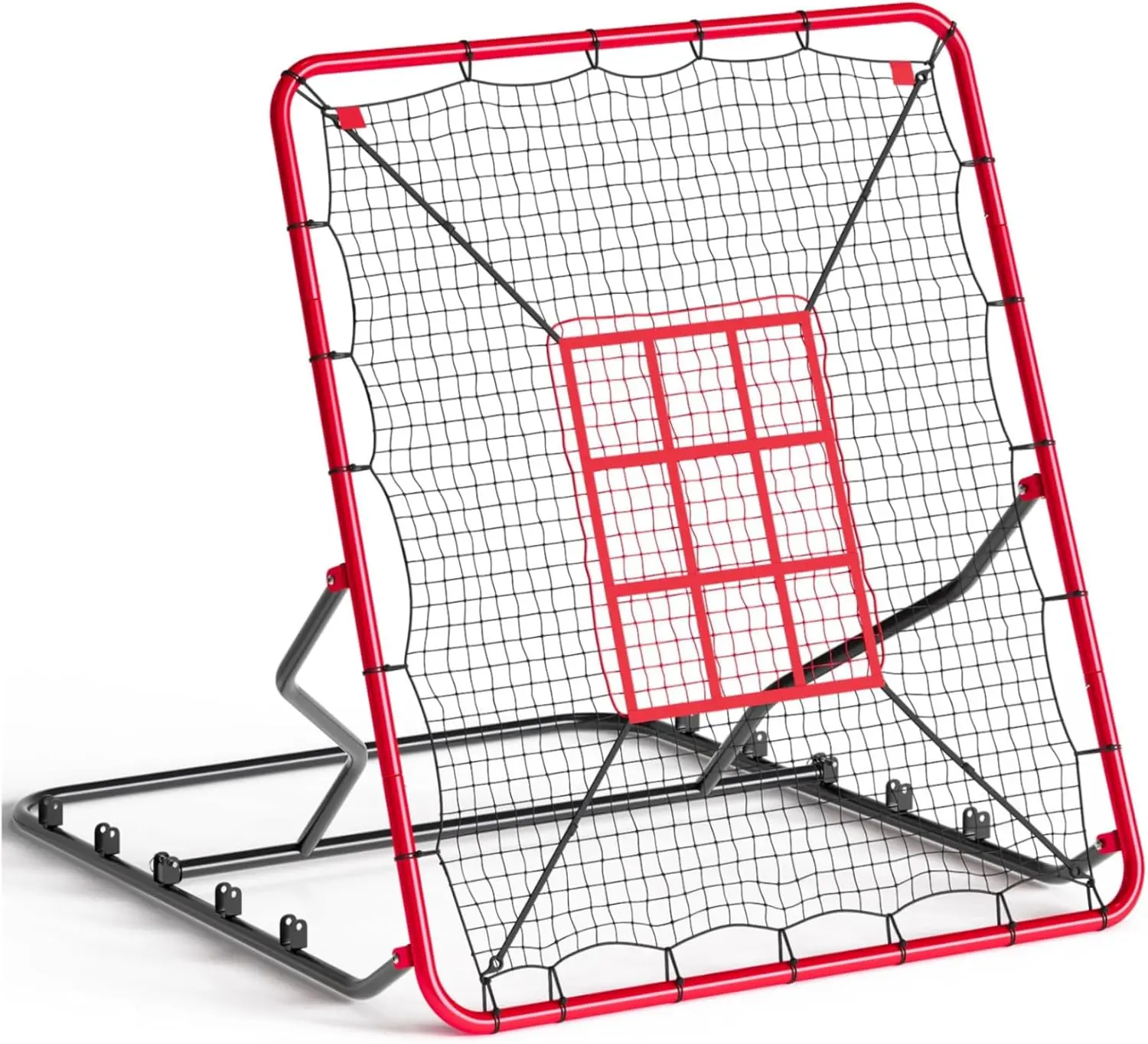 4X4.5Ft Soccer Rebounder, Soccer Trainer for Control, Passing Practice, Adjustable Rebound Net with Steel Frame, Outdoor Soccer Training Equipment for Backyard, Easy Set-Up & Portable Sports Equipment