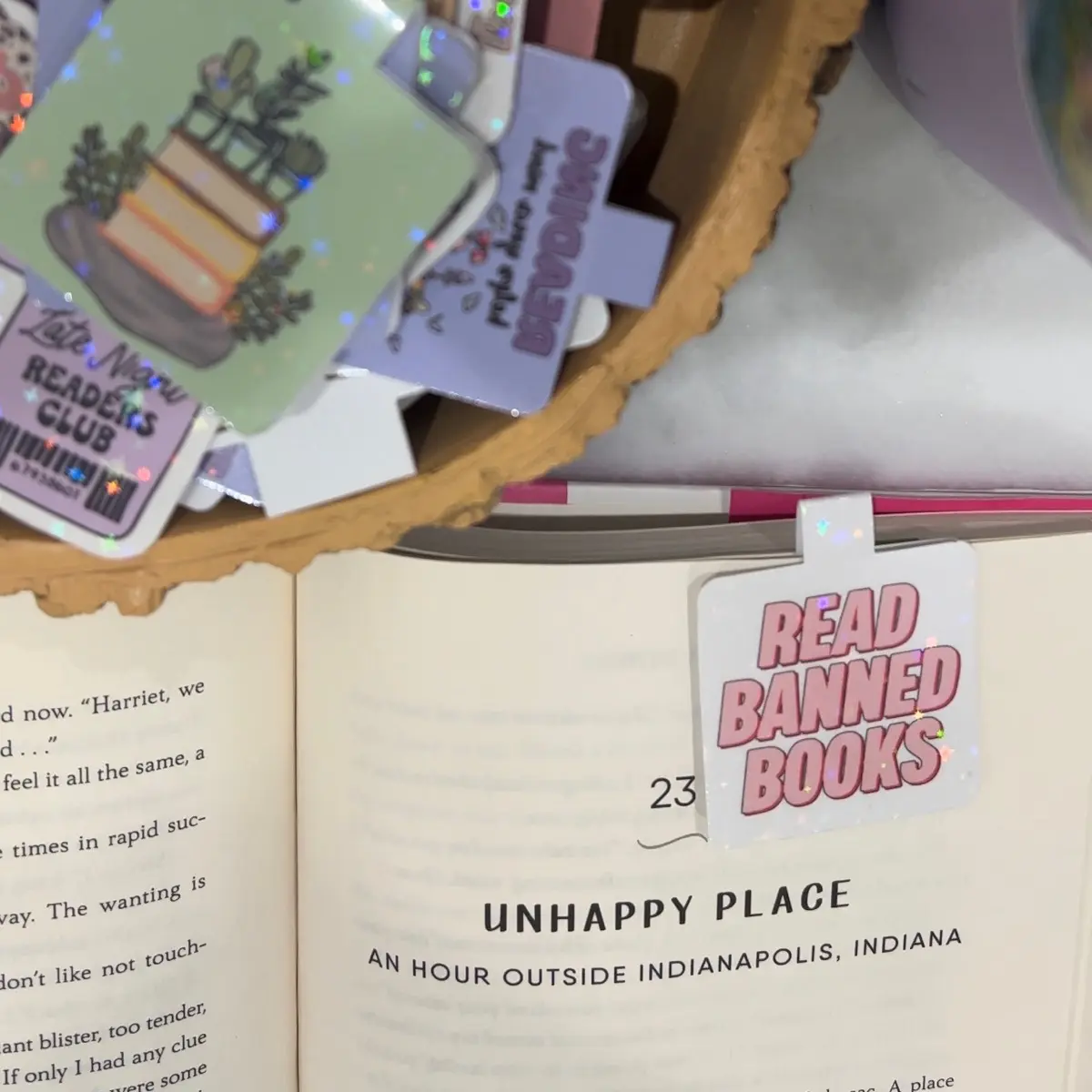 Read Banned Books Magnetic Bookmark