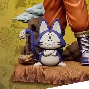 12cm Dragon Ball Anime Character Yamcha Pet Poole PVC Action Figure Model Statue Collection Decoration Toys Birthday Gift