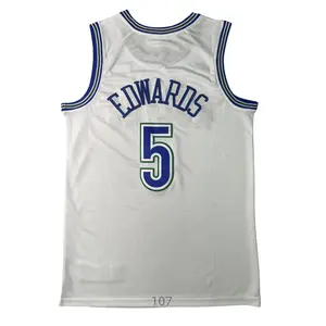 Anthony Edwards Classic-Design stitched Basketball Jerseys Retro Men's 2025 Sleeveless White shirt